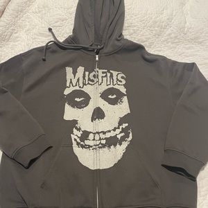 Misfits band zip up hoodie